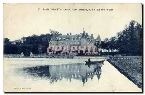 Cartes postales Rambouillet S et O Le Chateau vu de l'Ile des Poules