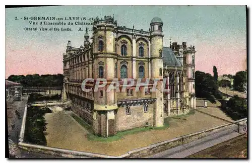 Cartes postales St Germain en Laye S et O Vue d'Ensemble du Chateau