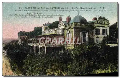 Cartes postales Saint Germain en Laye S et O Le Pavillon Henri IV