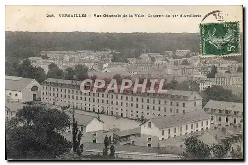 Cartes postales Versailles Vue generale de la Ville Caserne du 11eme d'artillerie Militaria
