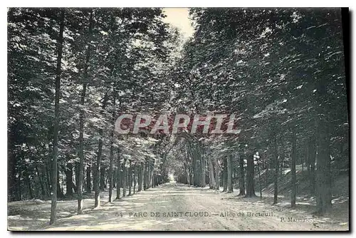 Cartes postales Parc de Saint Cloud Allee de Breteuil