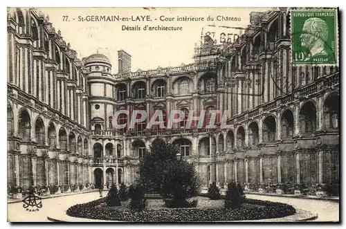 Cartes postales St Germain en Laye Cour interieure du Chateau