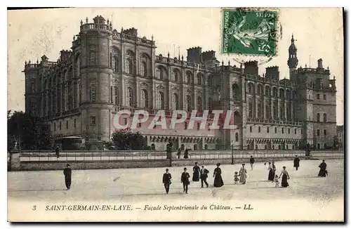 Cartes postales Saint Germain en Laye facade Septentrionale du Chateau