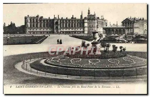 Cartes postales Saint Germain en Laye Le Chateau pris du Rond Point de la Terrasse