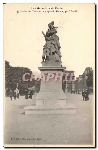 Cartes postales Les Merveilles de Paris Jardin des Tuileries