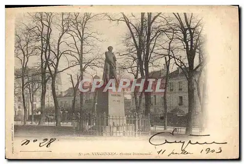 Cartes postales Vincennes Statue de Daumesnil
