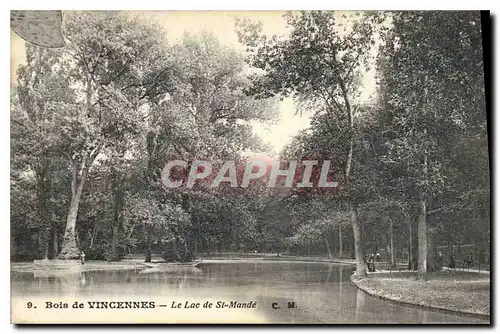 Ansichtskarte AK Bois de Vincennes Le Lac de St Mande