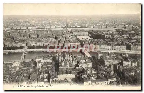 Cartes postales Lyon Vue generale
