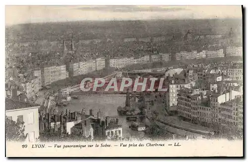 Ansichtskarte AK Lyon Vue panoramique sur la Saone