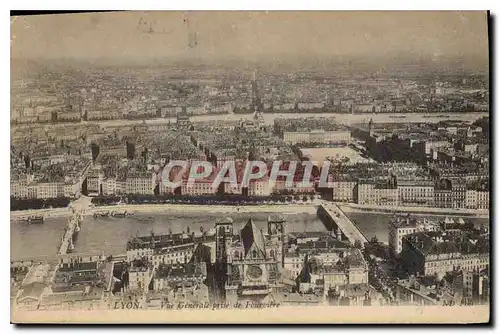 Cartes postales Lyon Vue generale prise de Fourviere