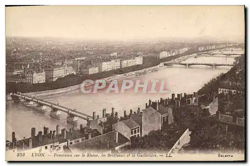 Cartes postales Lyon Panorama sur le Rhone les Brolleaux et le Guillotiere