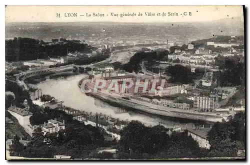 Cartes postales Lyon La Saone Vue generale de Vaise et de Serin