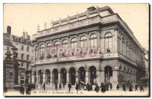 Ansichtskarte AK Lyon Le grand Theatre