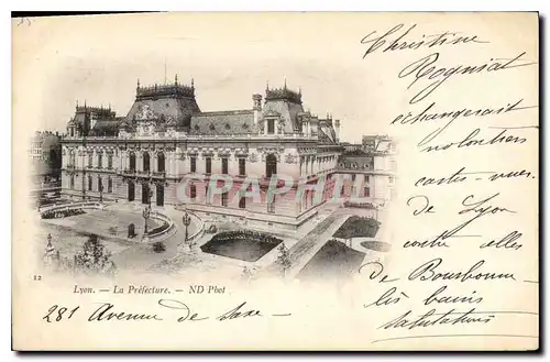 Cartes postales Lyon La Prefecture
