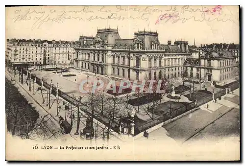 Cartes postales Lyon La Prefecture et ses Jardins