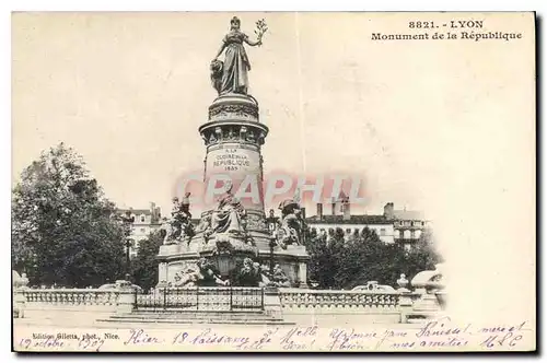 Cartes postales Lyon Monument de la Republique