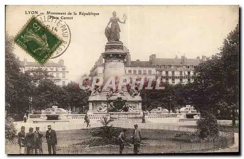 Cartes postales Lyon Monument de la Republique Place Carnot