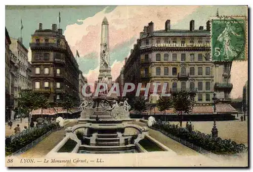 Cartes postales Lyon Monument Carnot
