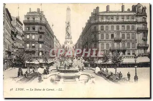 Cartes postales Lyon La Statue de Carnot