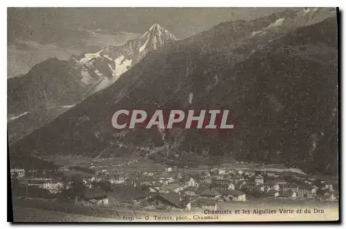 Cartes postales Chamonix et les Aiguilles Verte et du Dru