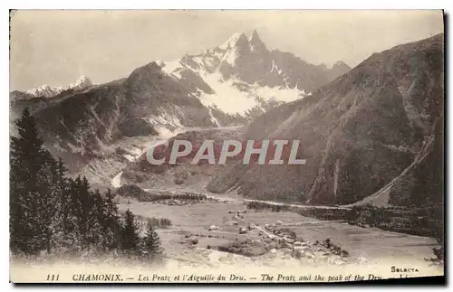 Cartes postales Chamonix Les Pratz et l'Aiguille du Dru