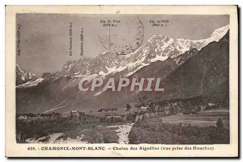 Cartes postales Chamonix Mont Blanc Chaine des Aiguilles (vue prise des Houches)