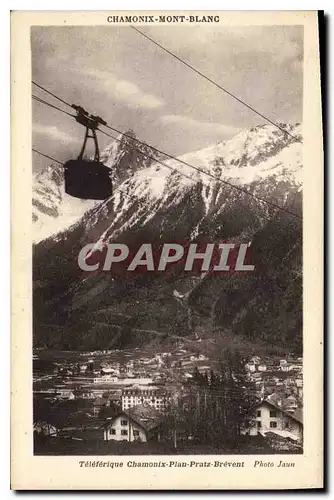 Cartes postales Chamonix Mont Blanc Teleferique Chamonix Plan Pratz Brevent