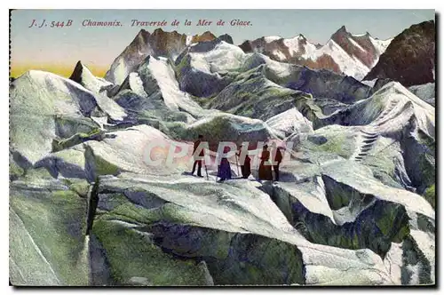 Cartes postales Chamonix Traversee de la Mer de Glace