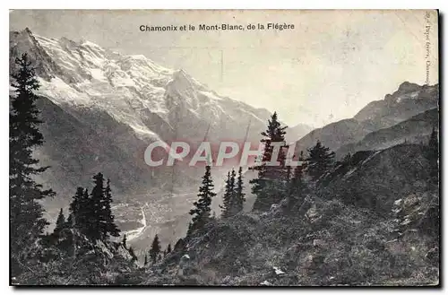 Cartes postales Chamonix et le Mont Blanc de la Flegere