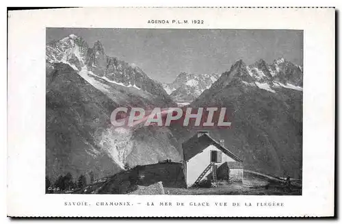 Cartes postales Savoie Chamonix La Mer de Glace vue de la Flegere