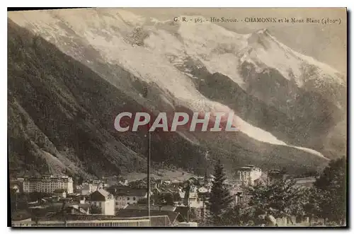 Cartes postales Hte Savoie Chamonix et le Mont Blanc (4810 m)