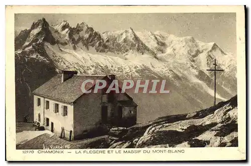 Cartes postales Chamonix La Flegere et le Massif du Mont Blanc