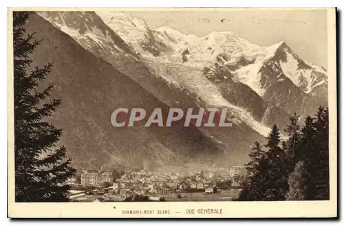 Cartes postales Chamonix Mont Blanc Vue generale