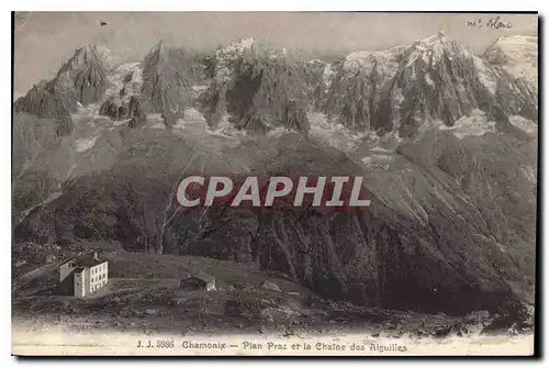 Cartes postales Chamonix Plan Praz et la Chaine des Aiguilles