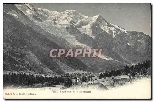 Cartes postales Chamonix Et le Montblanc