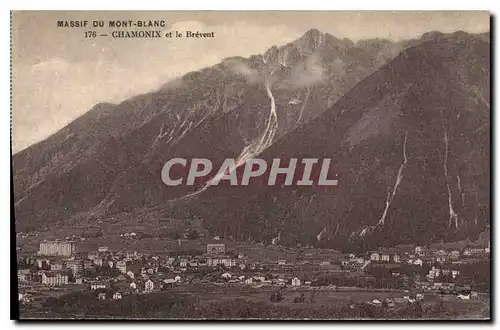 Cartes postales Massif du Mont Blanc Chamonix et le Brevent