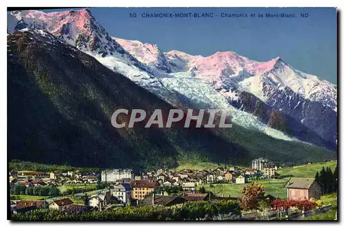 Cartes postales Chamonix Mont Blanc Chamonix et le Mont Blanc