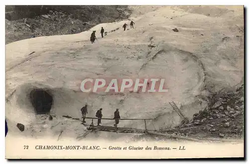 Cartes postales Chamonix Mont Blanc Grotte et Glacier des Bossons