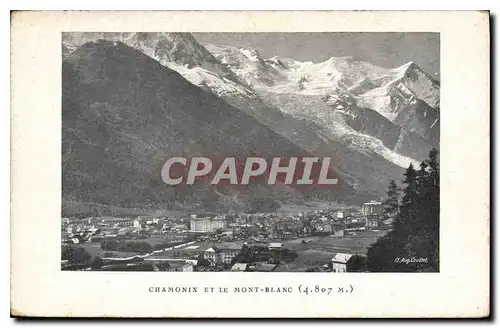 Cartes postales Chamonix et le Mont Blanc (4807 m)