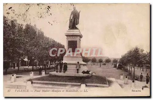 Cartes postales Valence Place Madier Montjau et Montalivet
