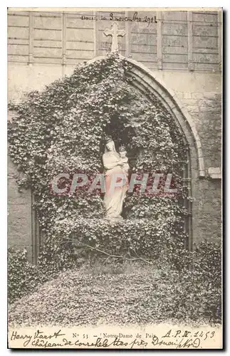 Cartes postales Douai le 3 novembre 1902 Notre Dame de Paix