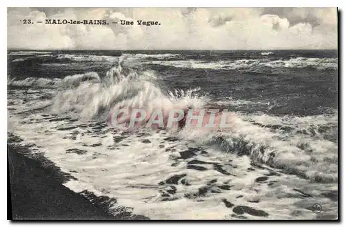 Cartes postales Malo les Bains une Vague