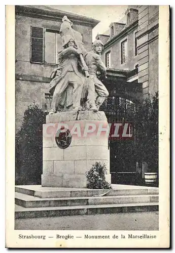 Cartes postales Strasbourg Broglie Monument de la Marseillaise