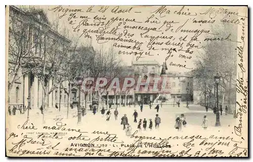 Cartes postales Avignon La Place de l'Horloge