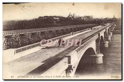 Ansichtskarte AK Avignon Le Nouveau Pont et le Palais des Papes