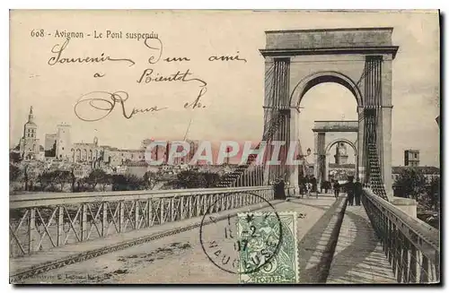 Cartes postales Avignon Le Pont Suspendu