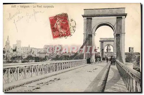 Cartes postales Avignon Le Pont Suspendu