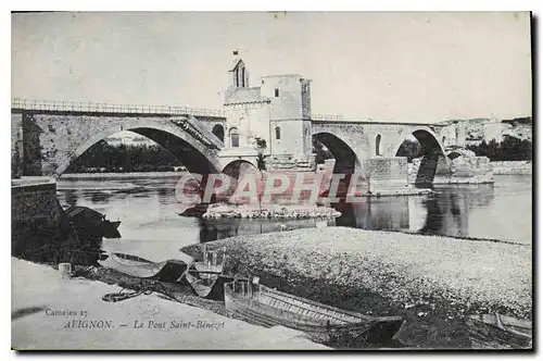 Cartes postales  Avignon Le Pont Saint Benezet