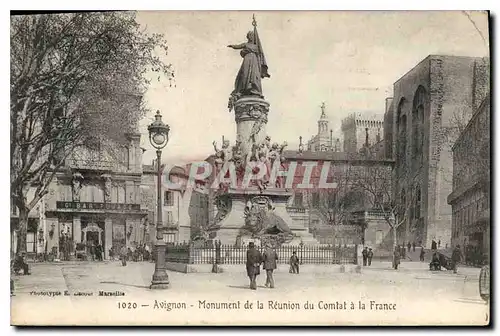 Cartes postales Avignon Monument de la Reunion du Combat a la France
