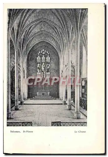 Cartes postales Solesmes St Pierre Le Choeur